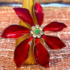 • Poinsettia Brooch •